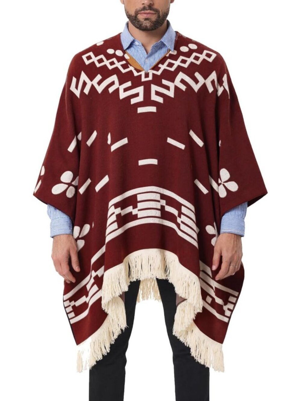 Western Cowboy Poncho Costume for Theme Parties & Halloween Festivities